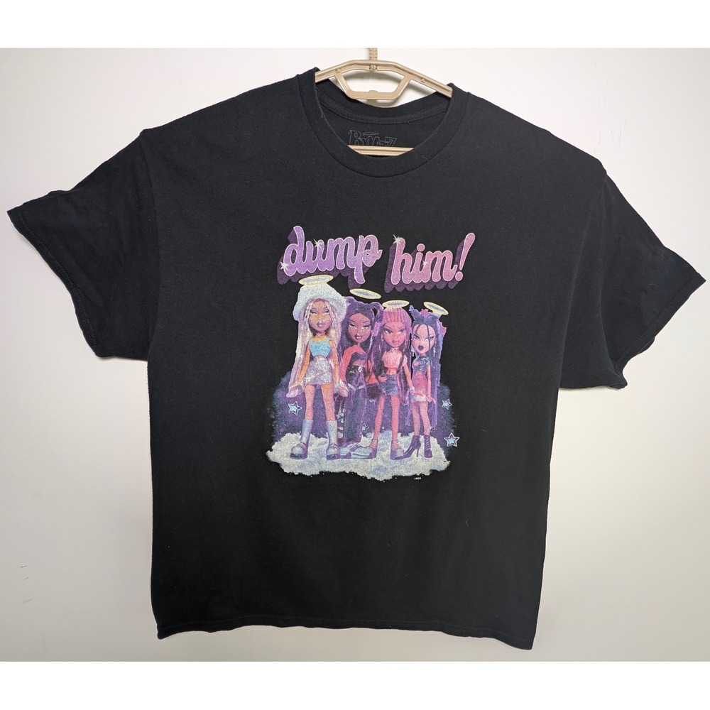 Bratz Dump Him Graphic Tee Black Y2K Character T-Shirt XL Spencers 2022